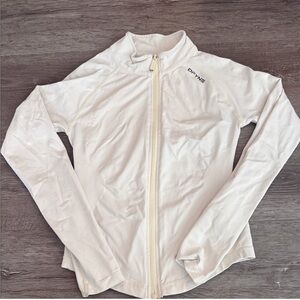 DFYNE Women's White zip up